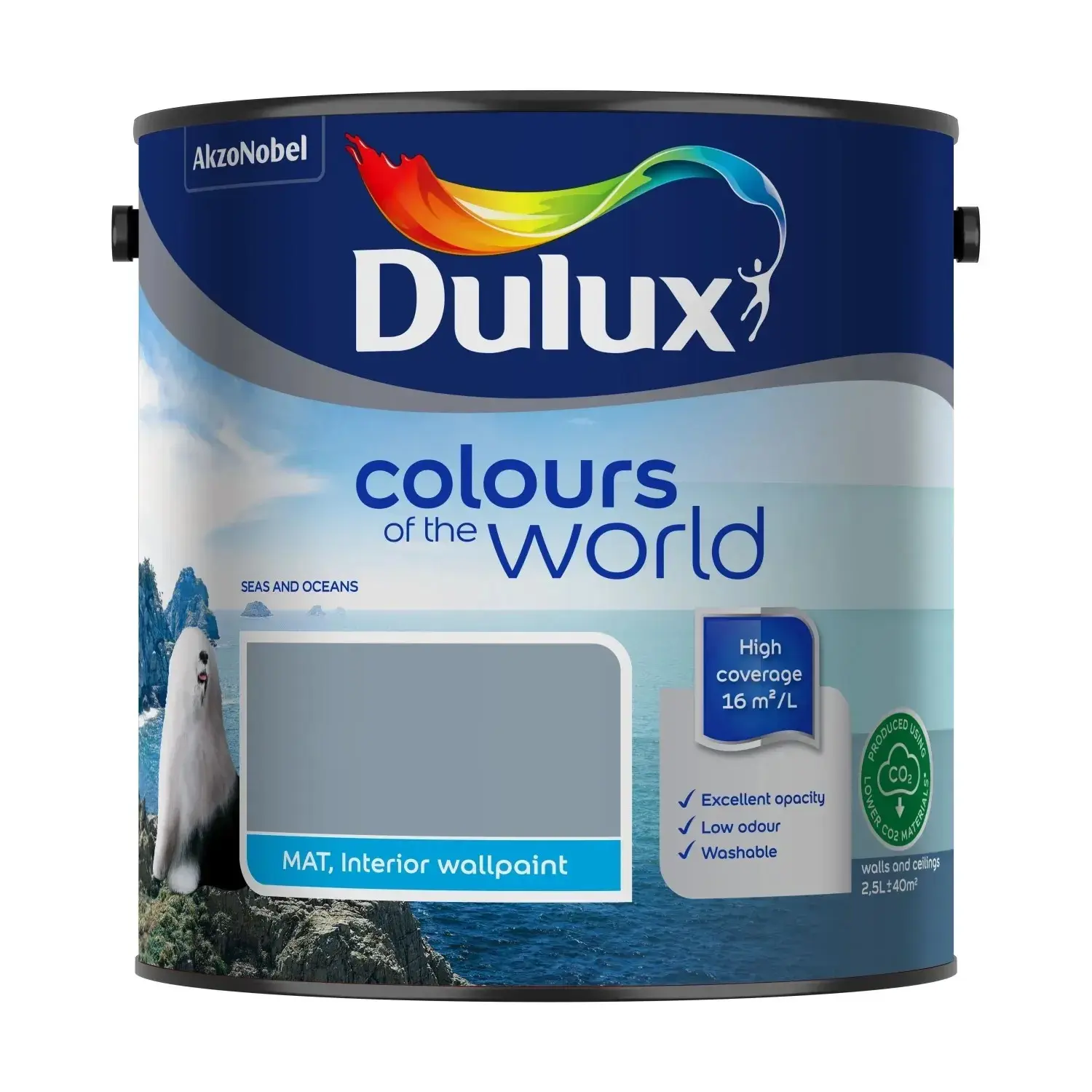 Dulux Interiérová emulzní barva Colour of the World pastelový kobalt 2,5 l