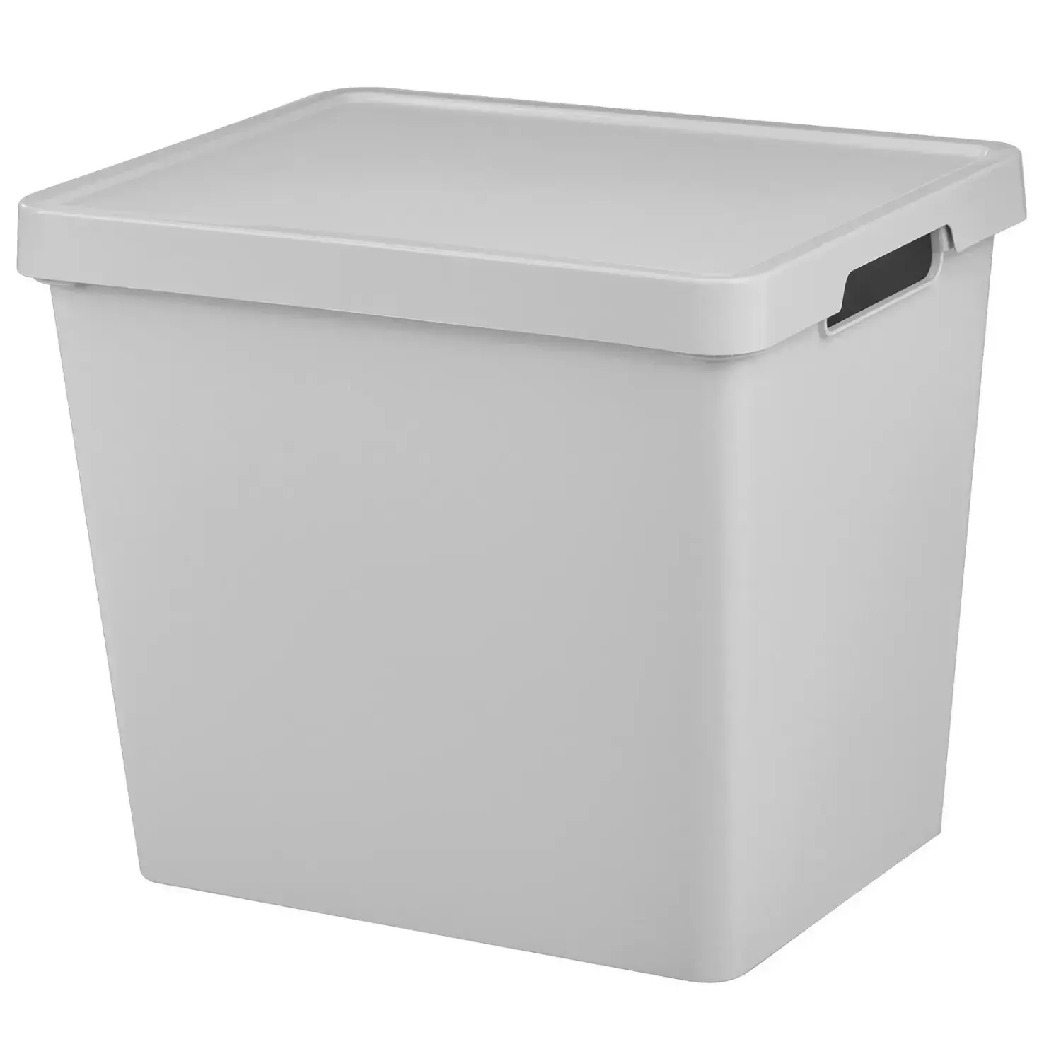 Tontarelli Úložný box MAYA XL s víkem světle šedá, 36 x 28 x 31 cm, 23,9 l