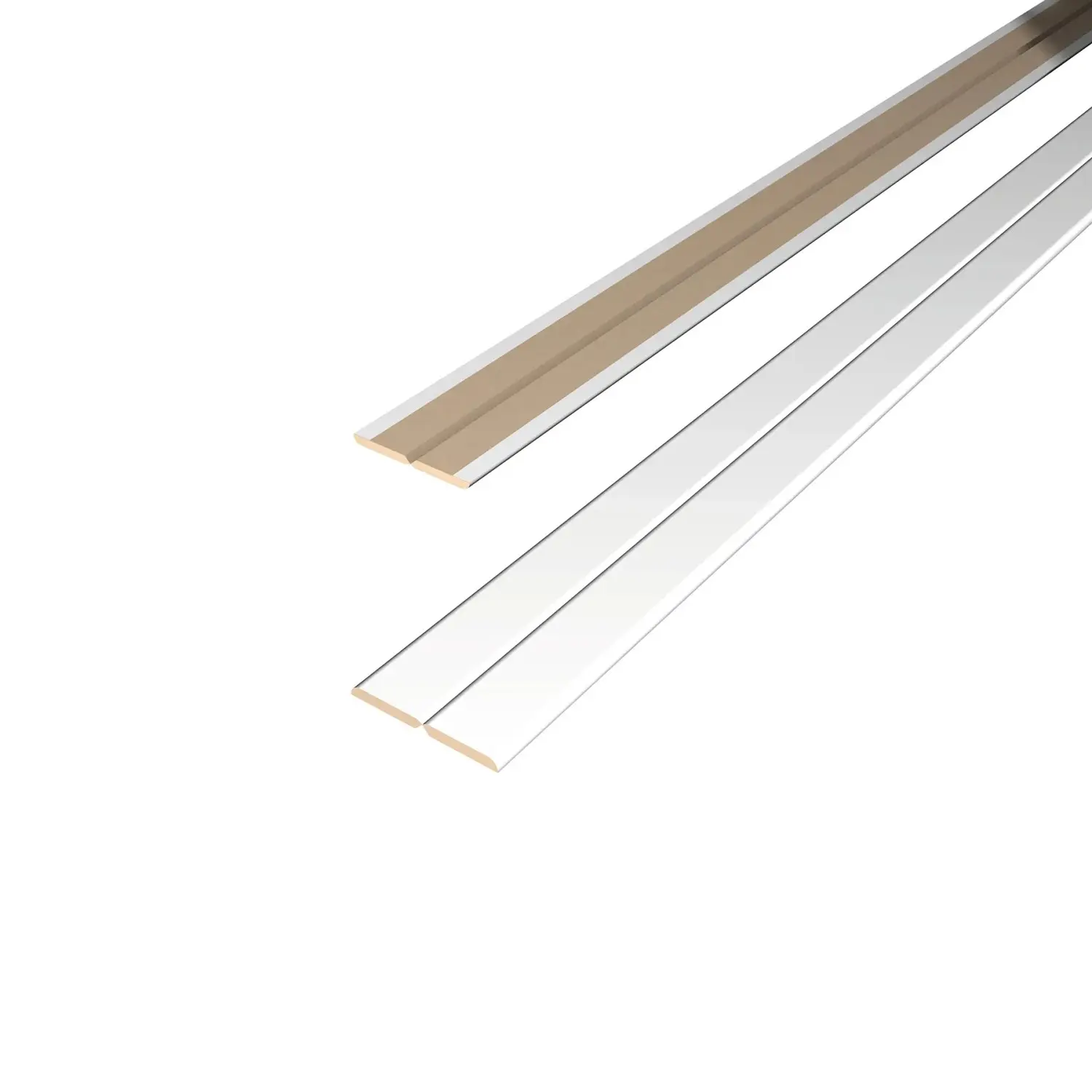 EGGER Skládací lišta pro stěnový panel DecoWall FL201 bílá 2,4 m