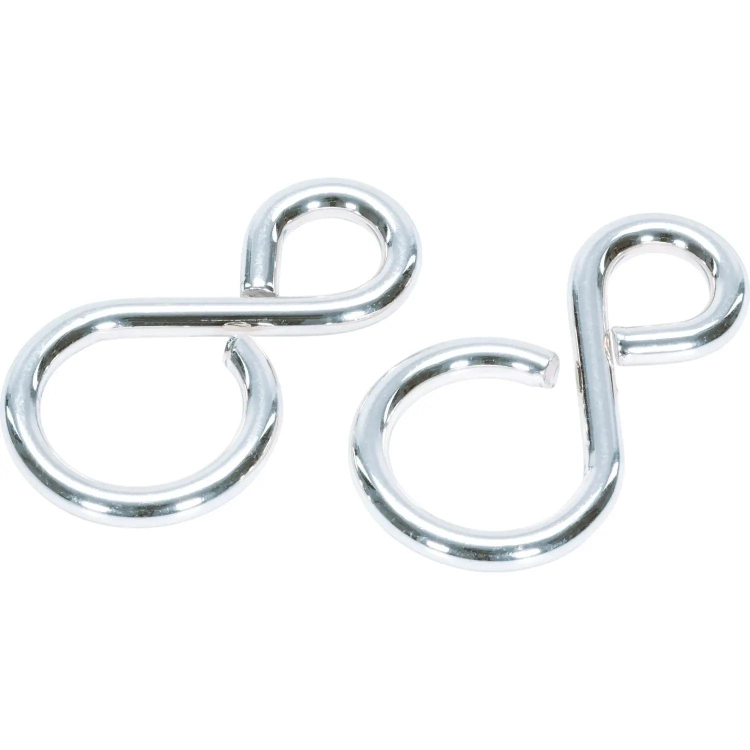 LUX-TOOLS S-hák, poniklovaný, 2 ks, 29 x 16 x pr. 5 mm