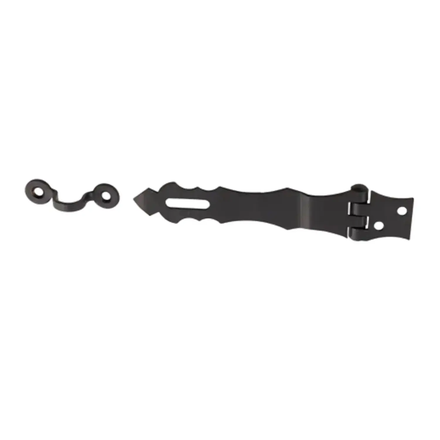 Domax Závěs ozdobný zamykací ZOZ 125, černá duplex, 125 x 30 mm