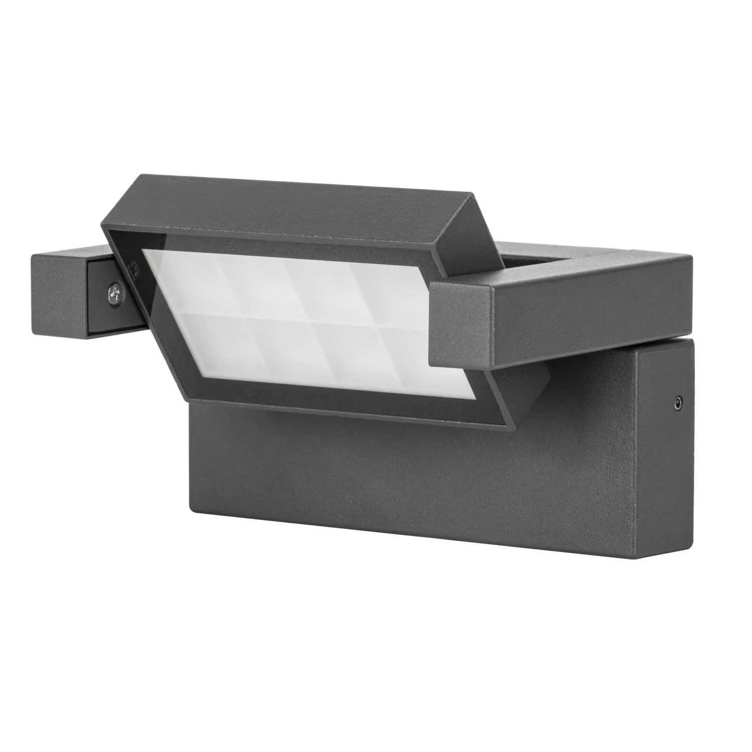EURAKLES Venkovní svítidlo LUISA 12W 1000lm 4000K IP65 antracit 170 x 90 x 112mm