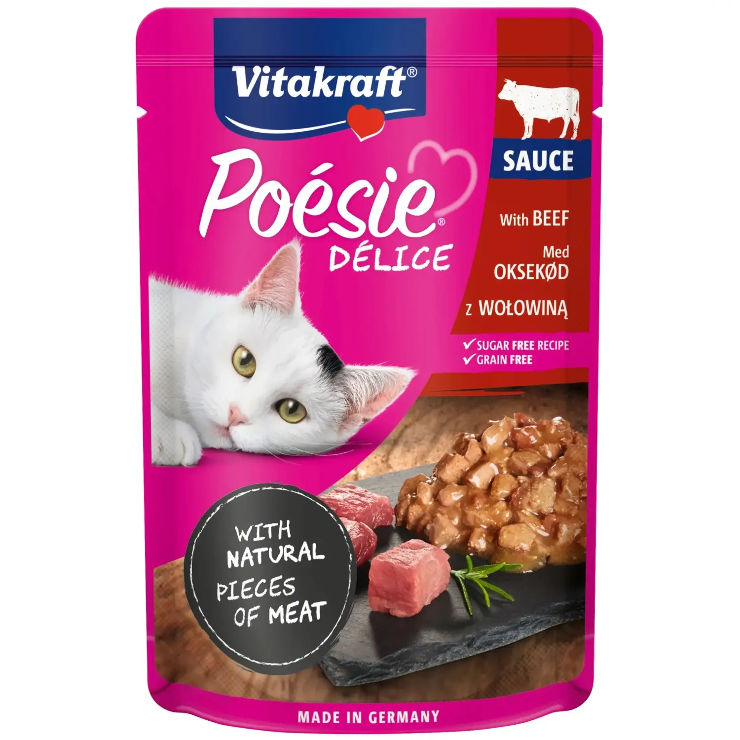 Vitakraft Cat Poésie Délisauce kapsa hovězí 85g