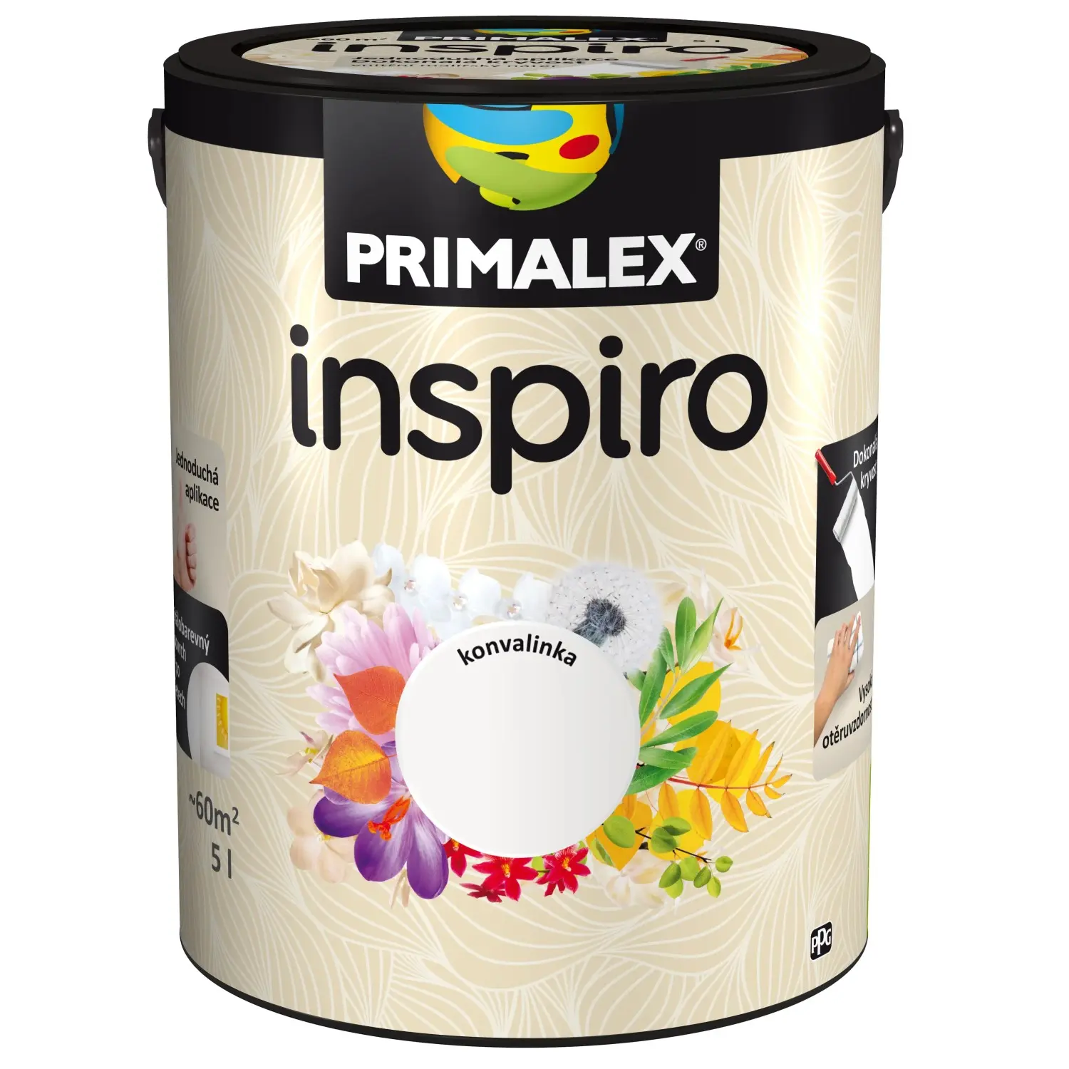 PRIMALEX Barevný vnitřní malířský nátěr Inspiro konvalinka 5 l