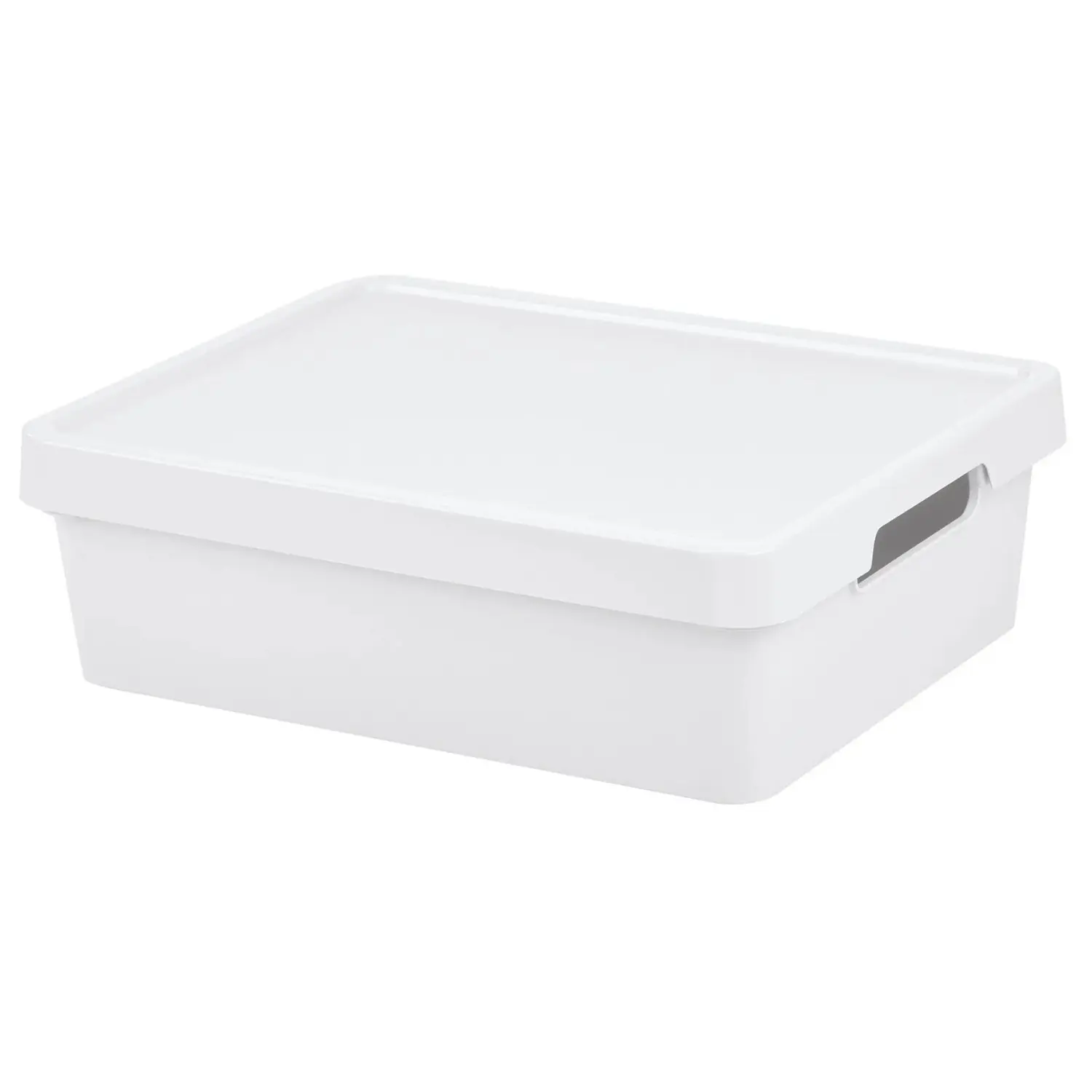 Tontarelli Úložný box MAYA M s víkem bílá, 36 x 28 x 11 cm, 9,2 l