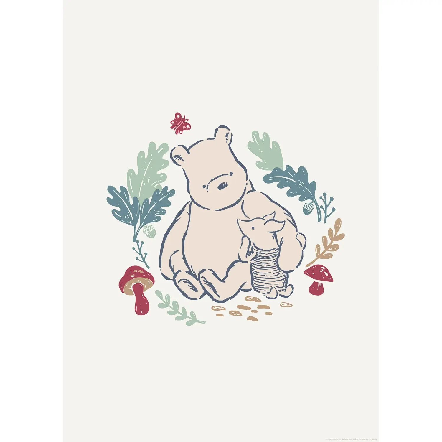 Komar Plakát Disney Winnie the Pooh Taking Care 50 x 70 cm