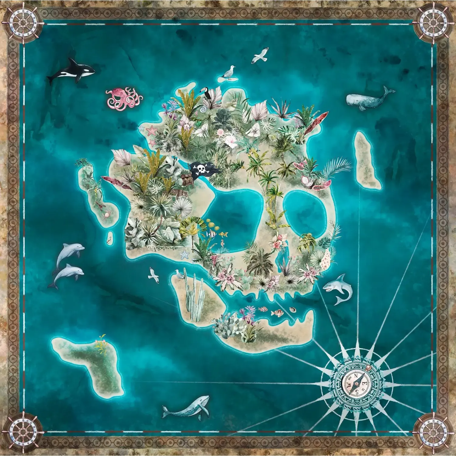 Komar Vliesová fototapeta Skull Island 250 x 280 cm