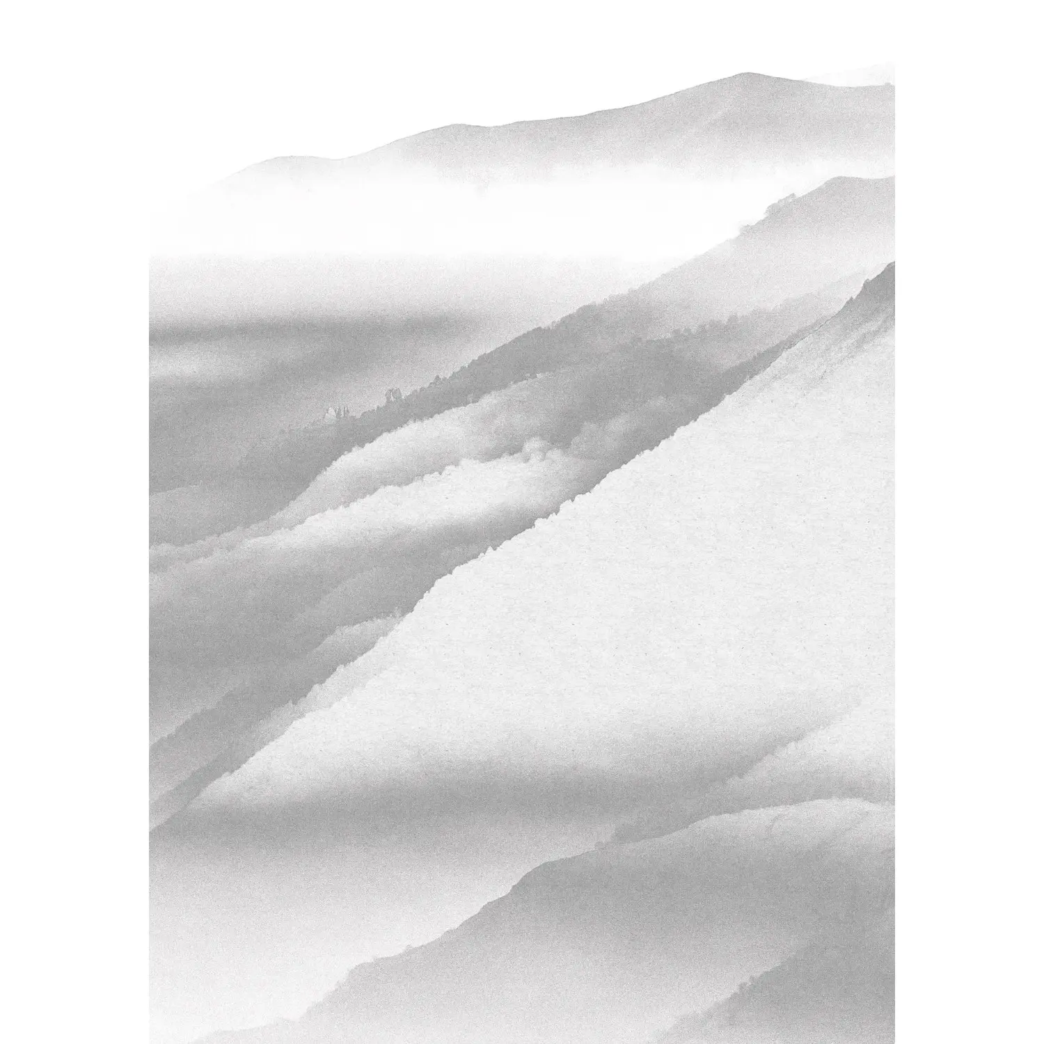 Komar Vliesová fototapeta White Noise Mountain 200 x 280 cm
