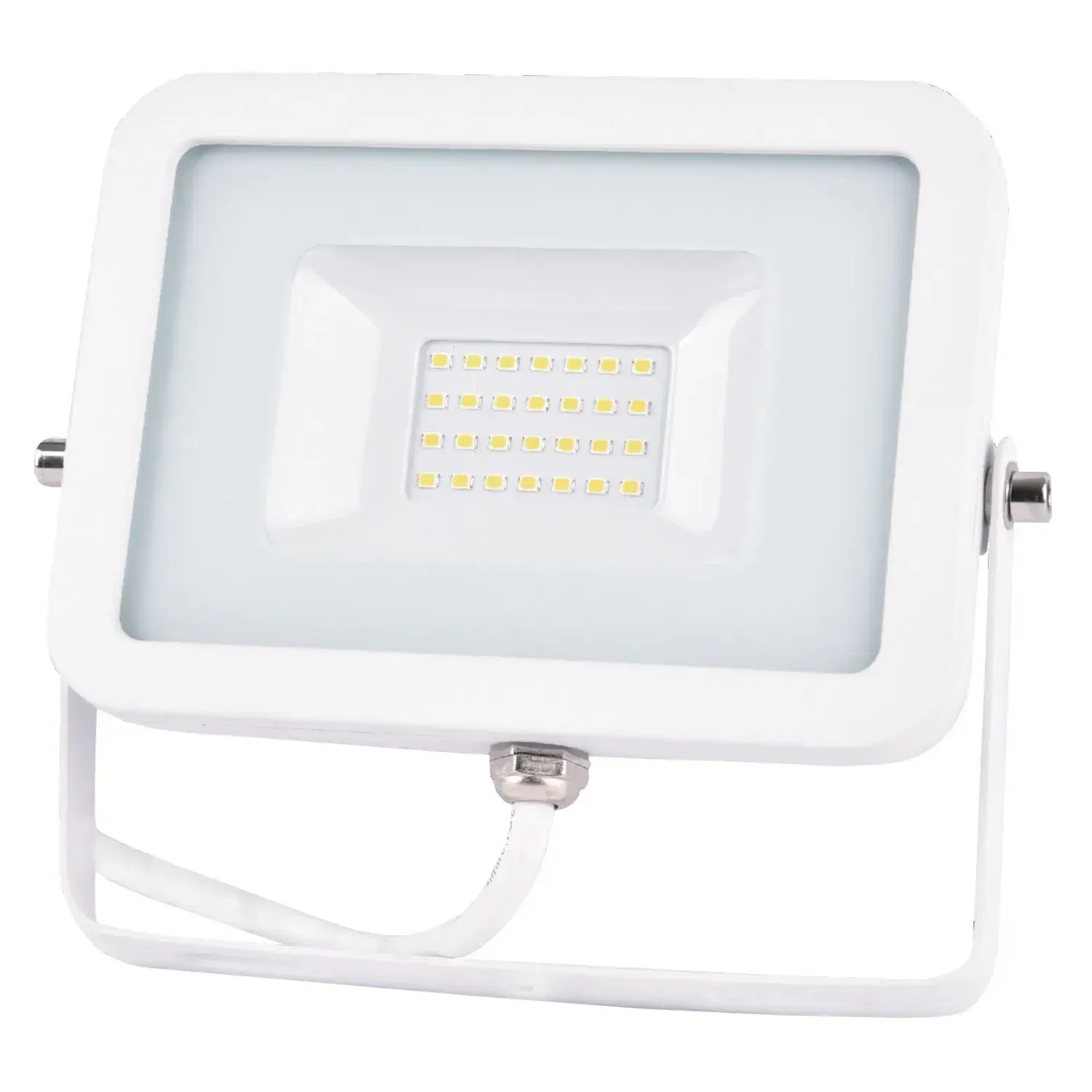 Duwi Venkovní LED reflektor SLIM, 20W, IP65, bílá, 14,1 x 18,6cm