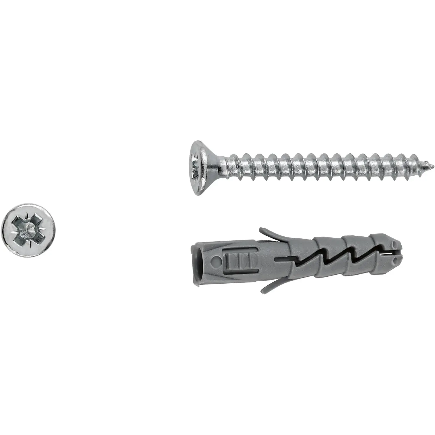 LUX-TOOLS Rozpěrná hmoždinka pr. 5 x 25 mm, vč. šroubů PZ2 3 x 30 mm, 20 ks