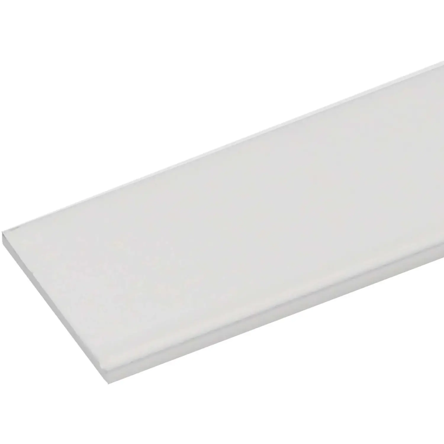 Arcansas Samolepící plochý profil alu bílý matný práškově lak. 20 x 2 x 2600 mm