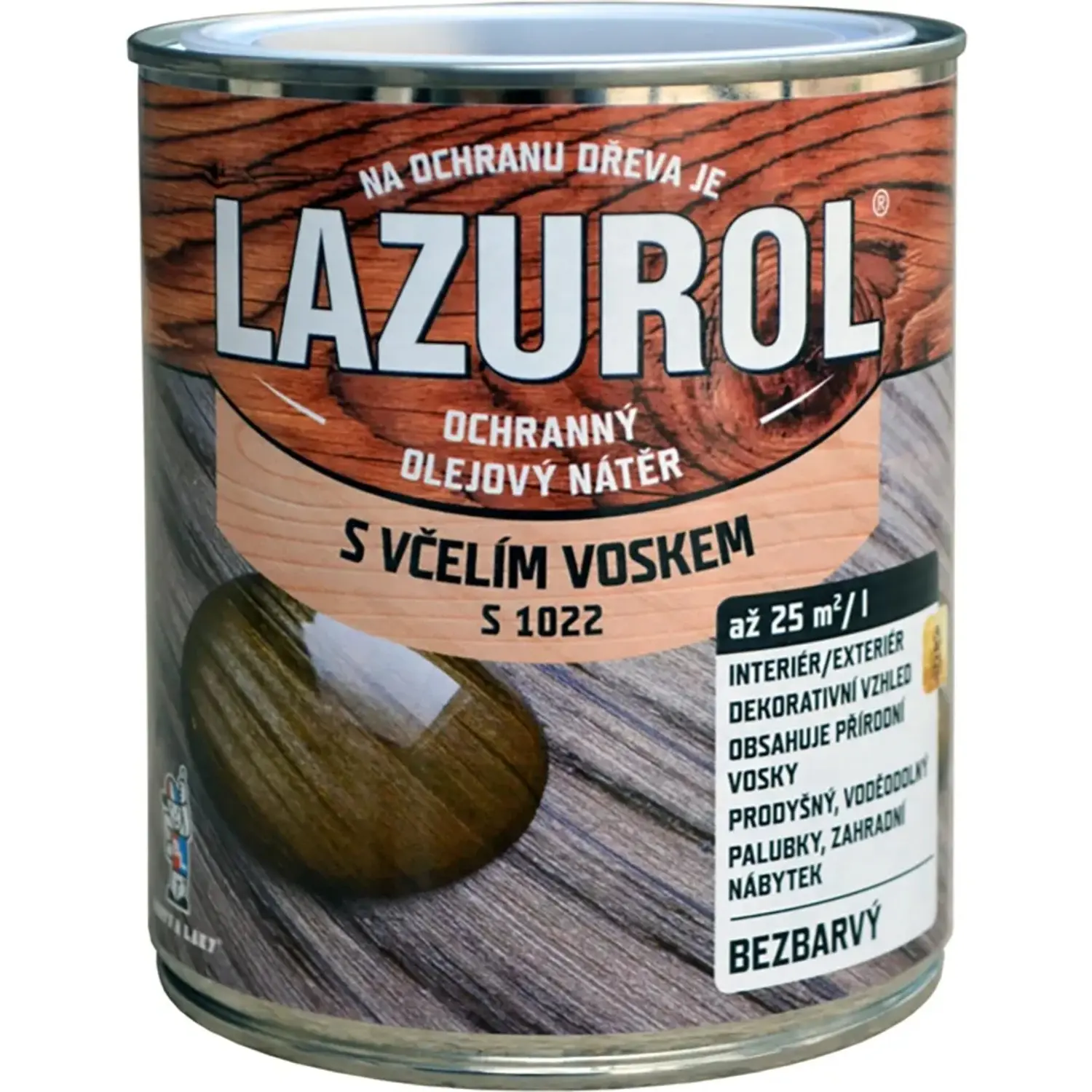 Lazurol Lak s včelím voskem S1022 transparentní 750 ml
