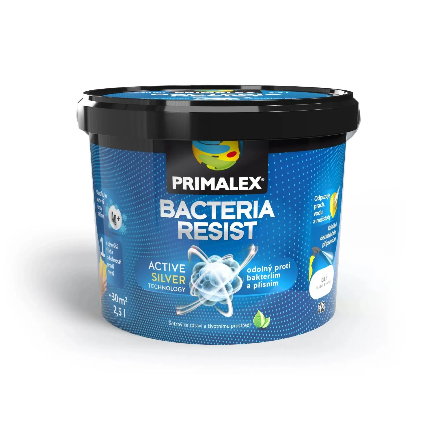 PRIMALEX Vnitřní malířský nátěr Bacteria Resist bílý 2,5 l
