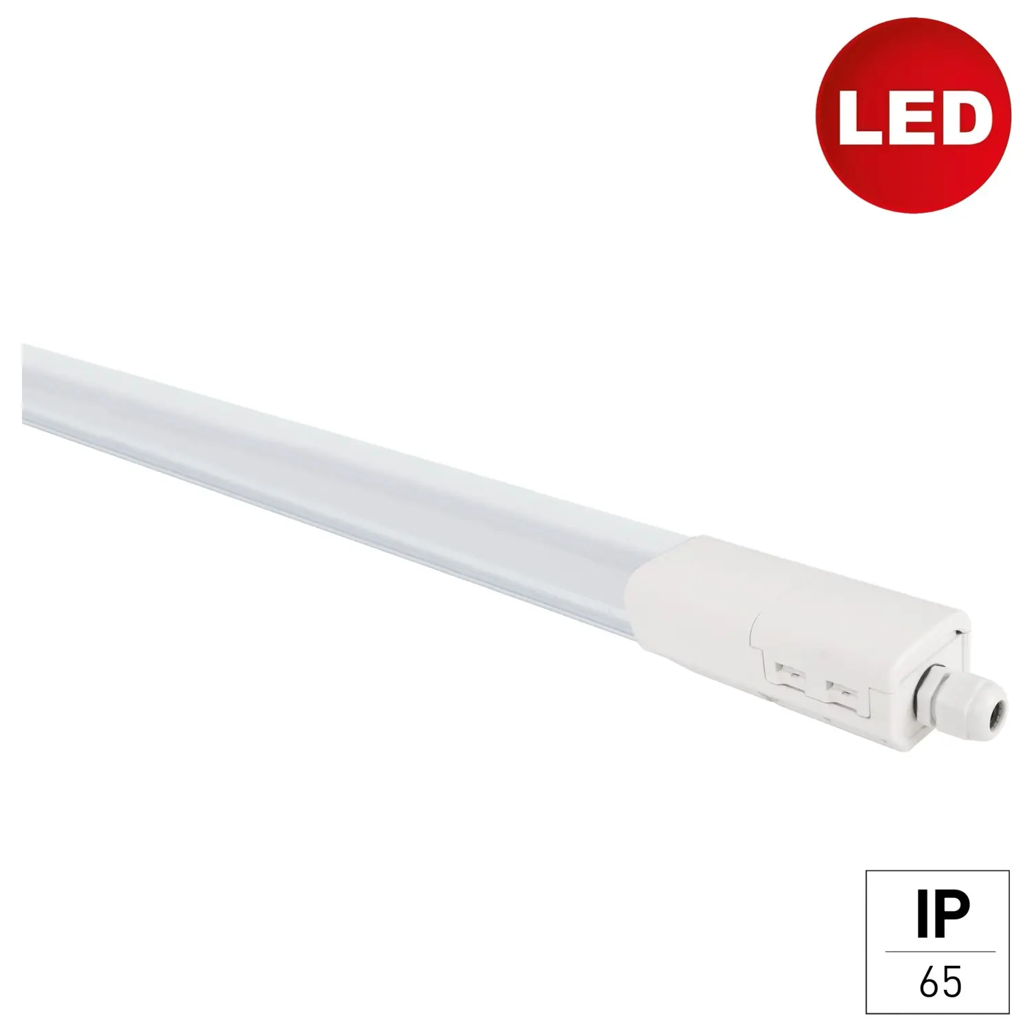 e2 elektro LED svítidlo do vlhka Plus M 36W 4600lm 4000K IP65, 1103 x 52 x 41 mm