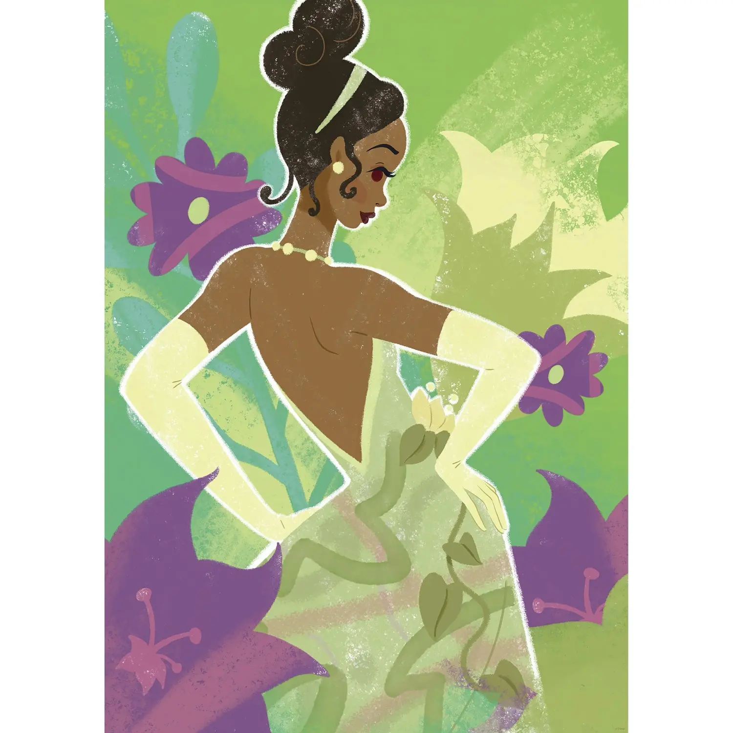 Komar Plakát Disney Princess Tiana in Green 50 x 70 cm