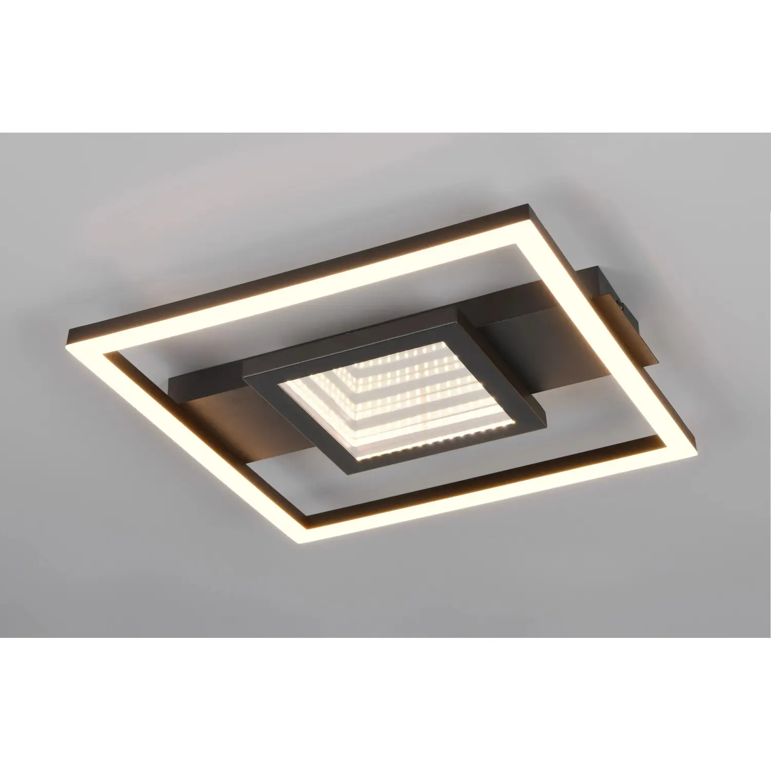 Reality Stropní LED svítidlo Wheeler 16W 2000lm 3000K matná černá 35 x 33 cm