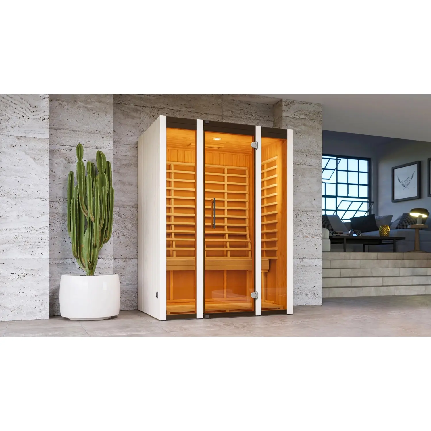 Weka Infračervená kabina Osby 1 s deskovými infrazářiči (Š x H) 140 x 99 cm