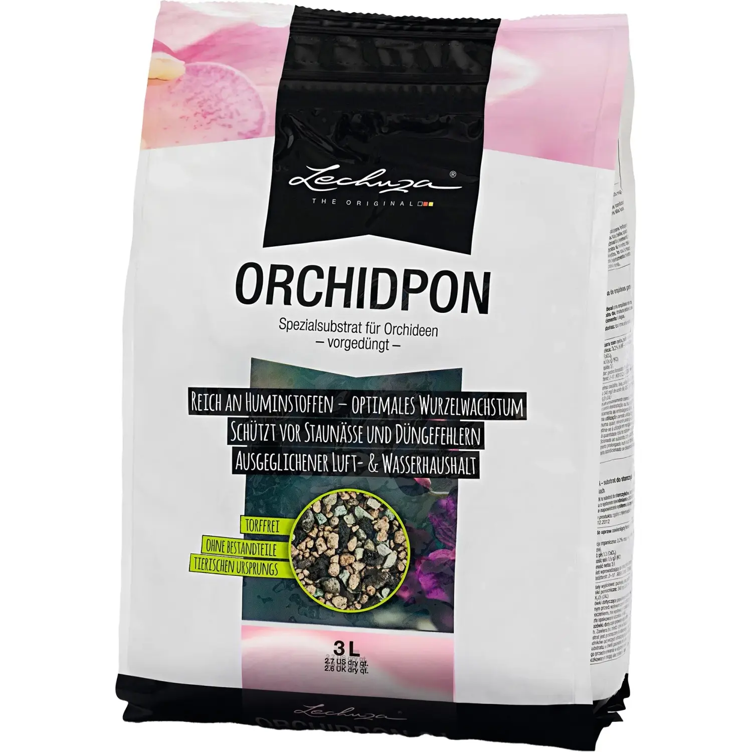 LECHUZA ORCHIDPON Speciální substrát pro orchideje 3 l