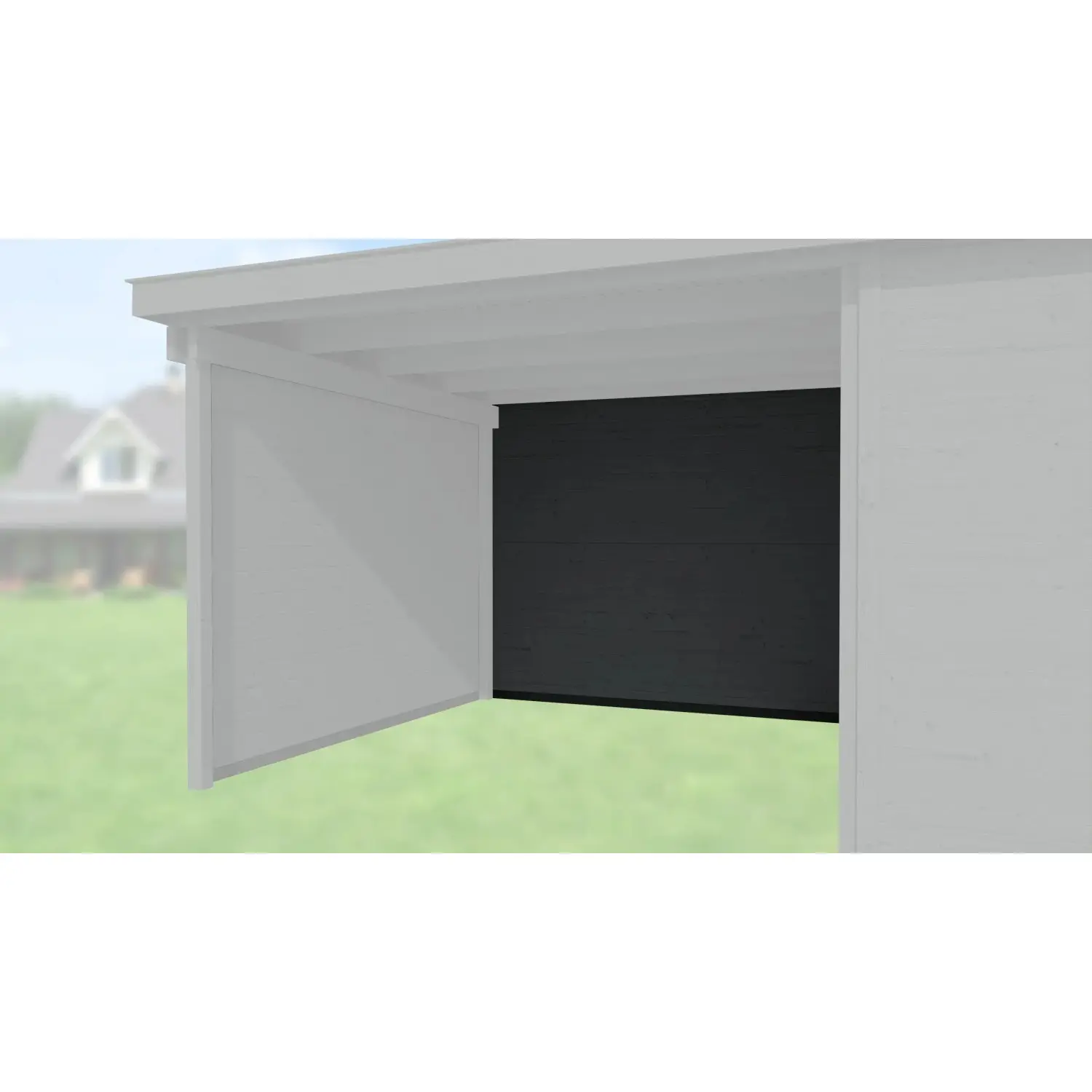 Weka Zadní stěna pro designový domek 126 a 172, antracitová, šířka 147 cm