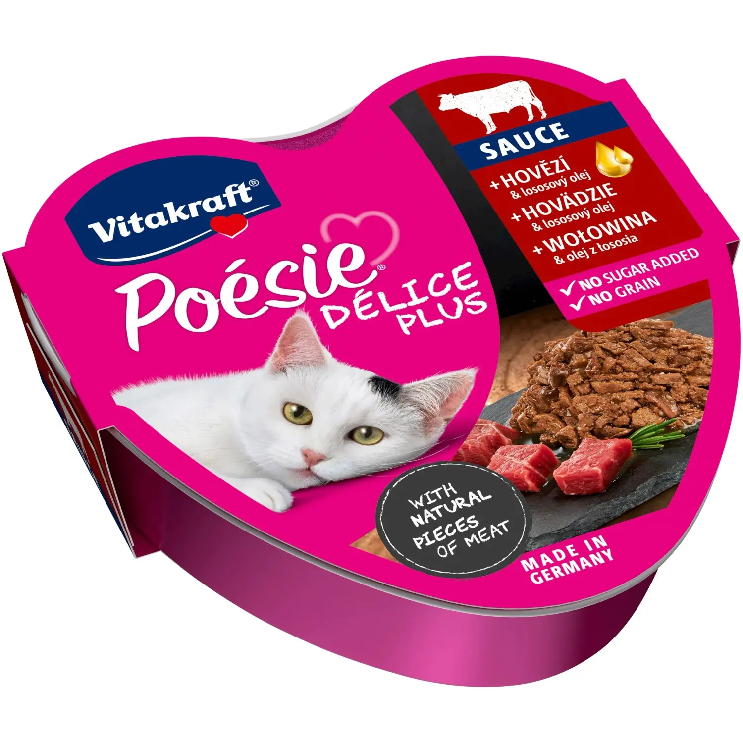 Vitakraft Cat Poésie Délice Plus Sauce hovězí 85g + Množstevní sleva