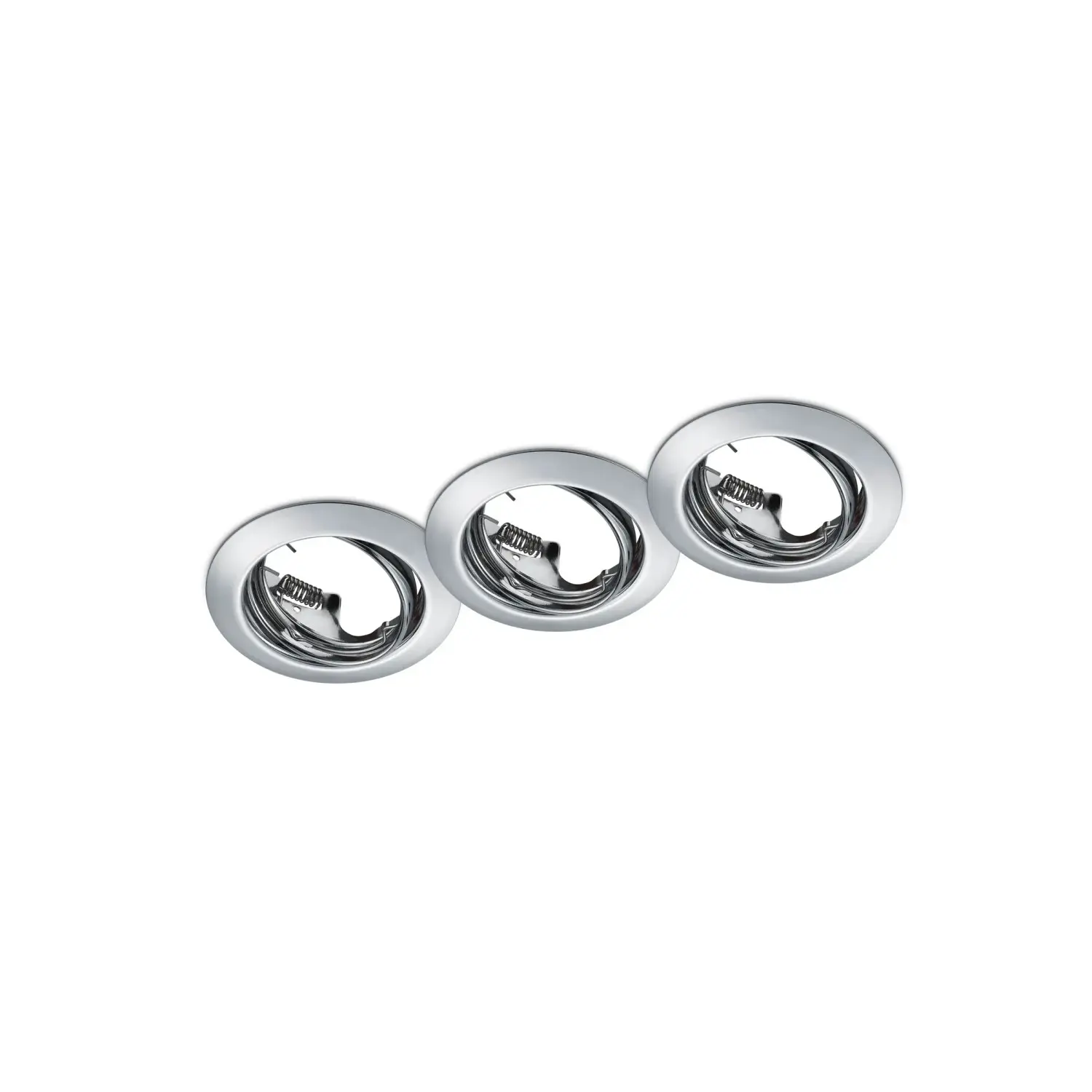 Trio Vestavné svítidlo Jura 3 x GU10, chrom pr. 80 mm