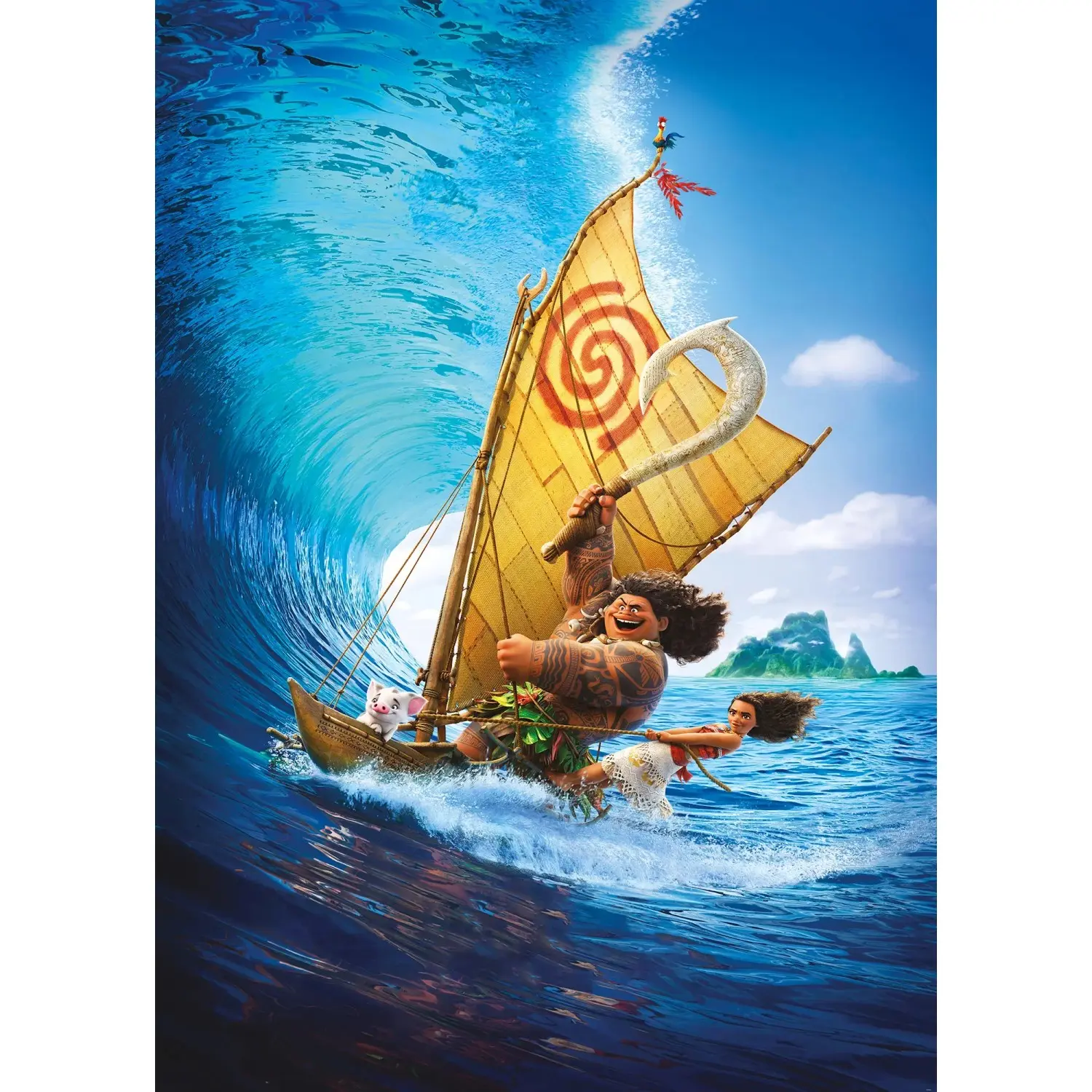 Komar Vliesová fototapeta Moana Ride the Wave 200 x 280 cm