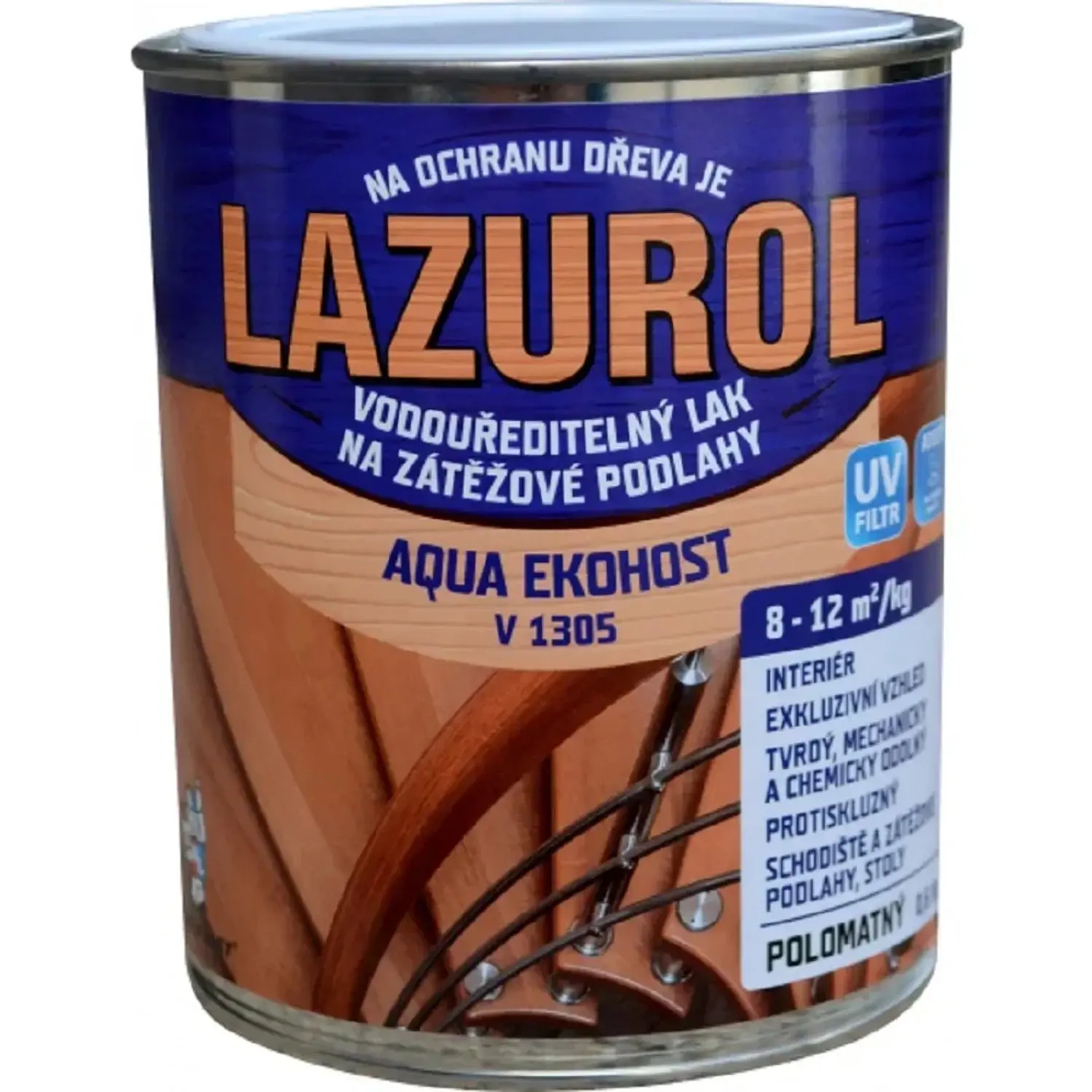 Lazurol Podlahový lak Aqua Ekohost V1305 polomat 300 g