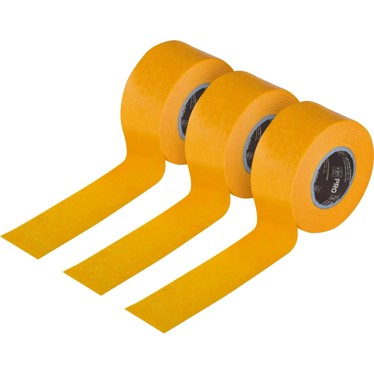 LUX-TOOLS PRO Washi malířská páska žlutá 30 mm x 25 m, 3 ks