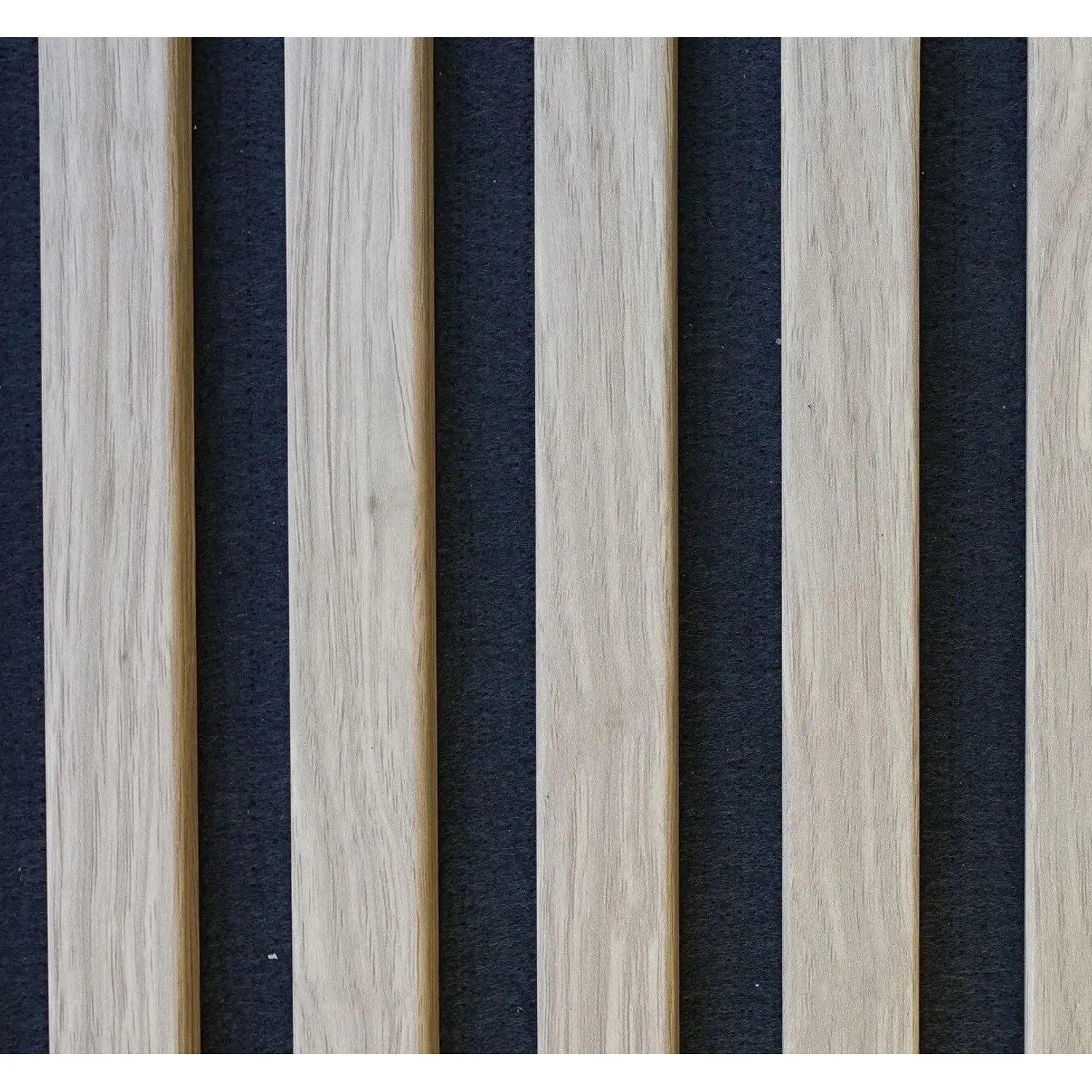 ASKO Designový akustický panel, světlý dub / černý filc, 18 x 400 x 2600 mm