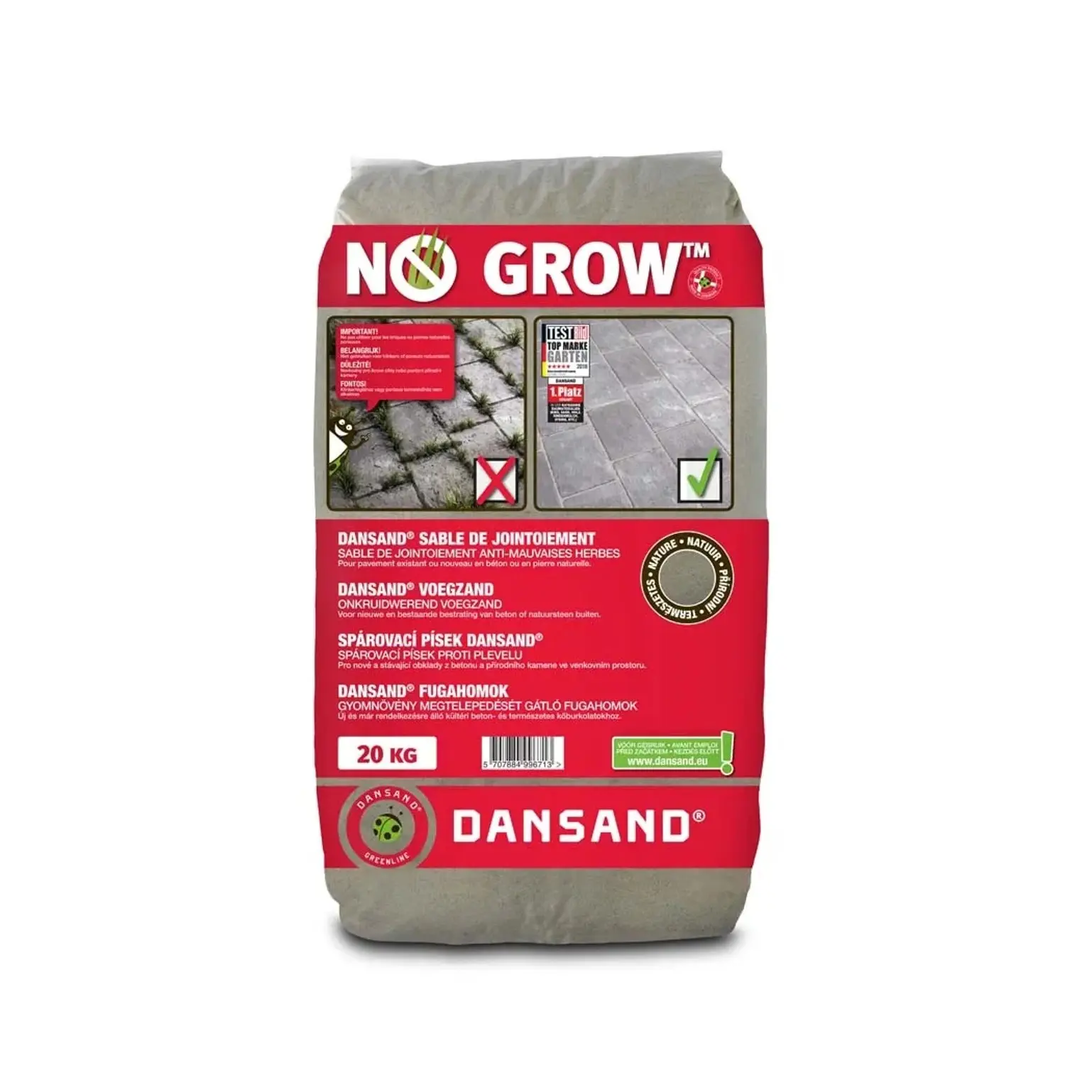 DANSAND® No GROW™ Spárový písek - spárový písek proti plevelu