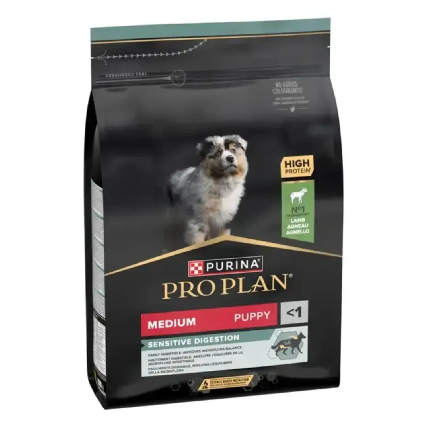PRO PLAN Granule pro štěňata Puppy Medium Sensitive Digestion jehněčí, 12 kg