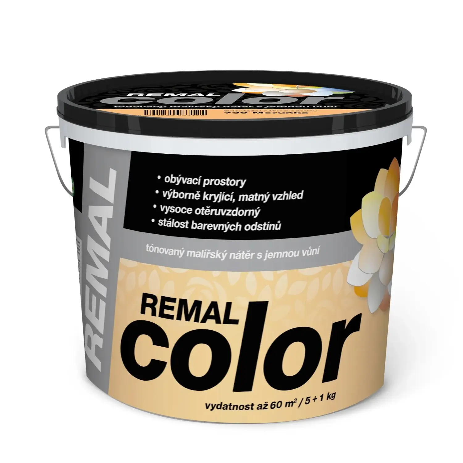 REMAL Color Tónovaný malířský nátěr s jemnou vůní, 730 Meruňka, 5 + 1 kg