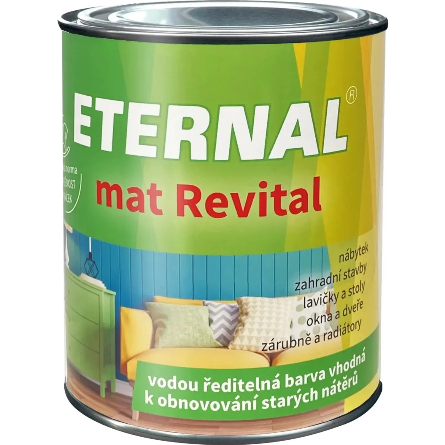 Eternal Barva k obnovování starých nátěrů Mat Revital, 201 bílá, 0,7 kg