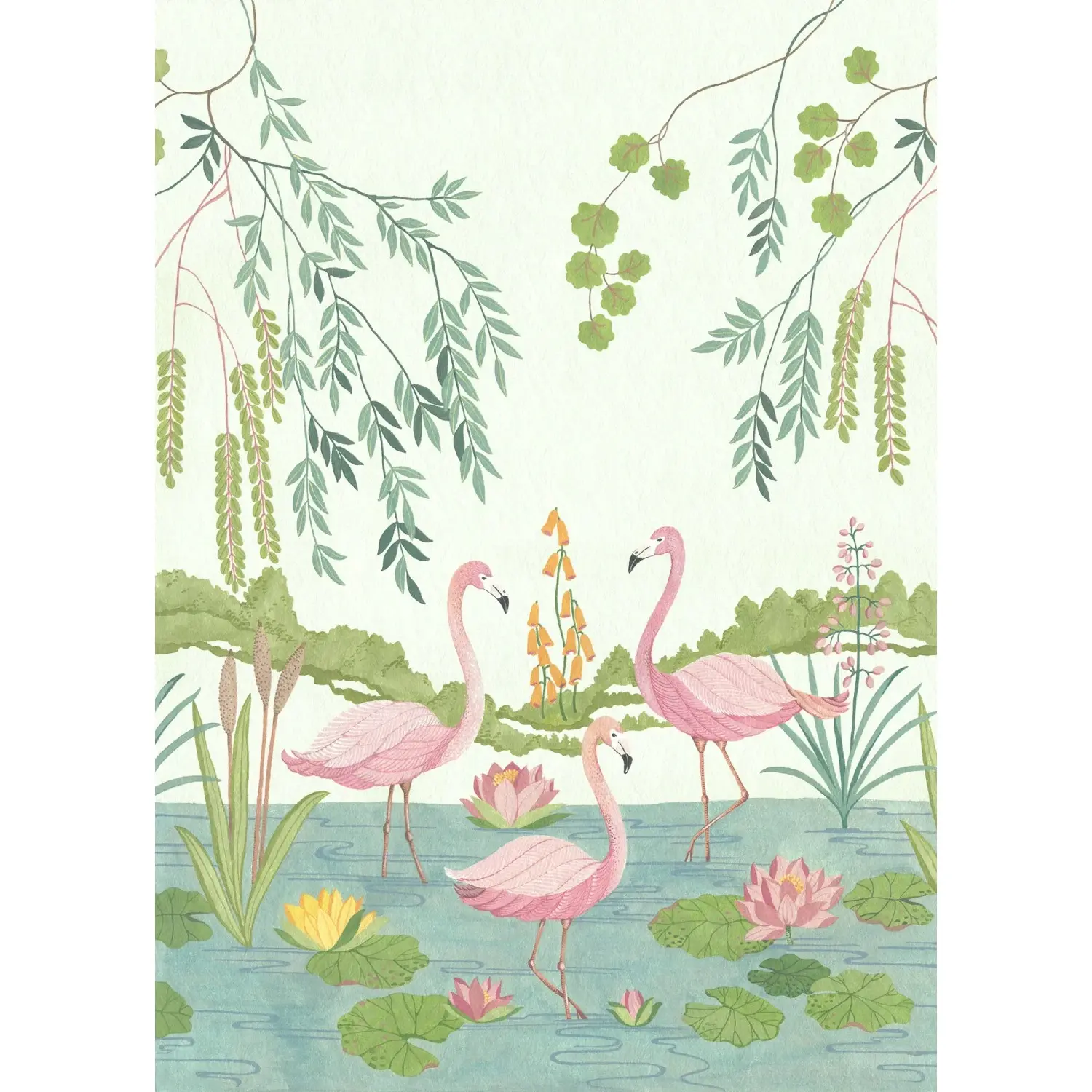 Komar Vliesová fototapeta Flamingo Vibes 200 x 280 cm