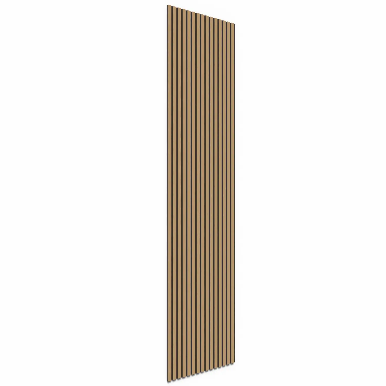Denpanels Akustický panel WOOD Dub černá MDF černá plsť 240 x 60 x 2 cm