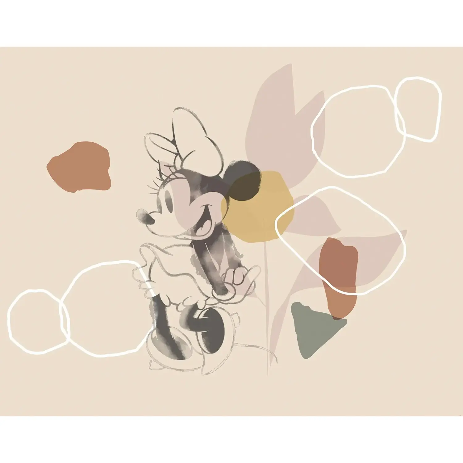 Komar Vliesová fototapeta Minnie Soft Shapes 350 x 280 cm