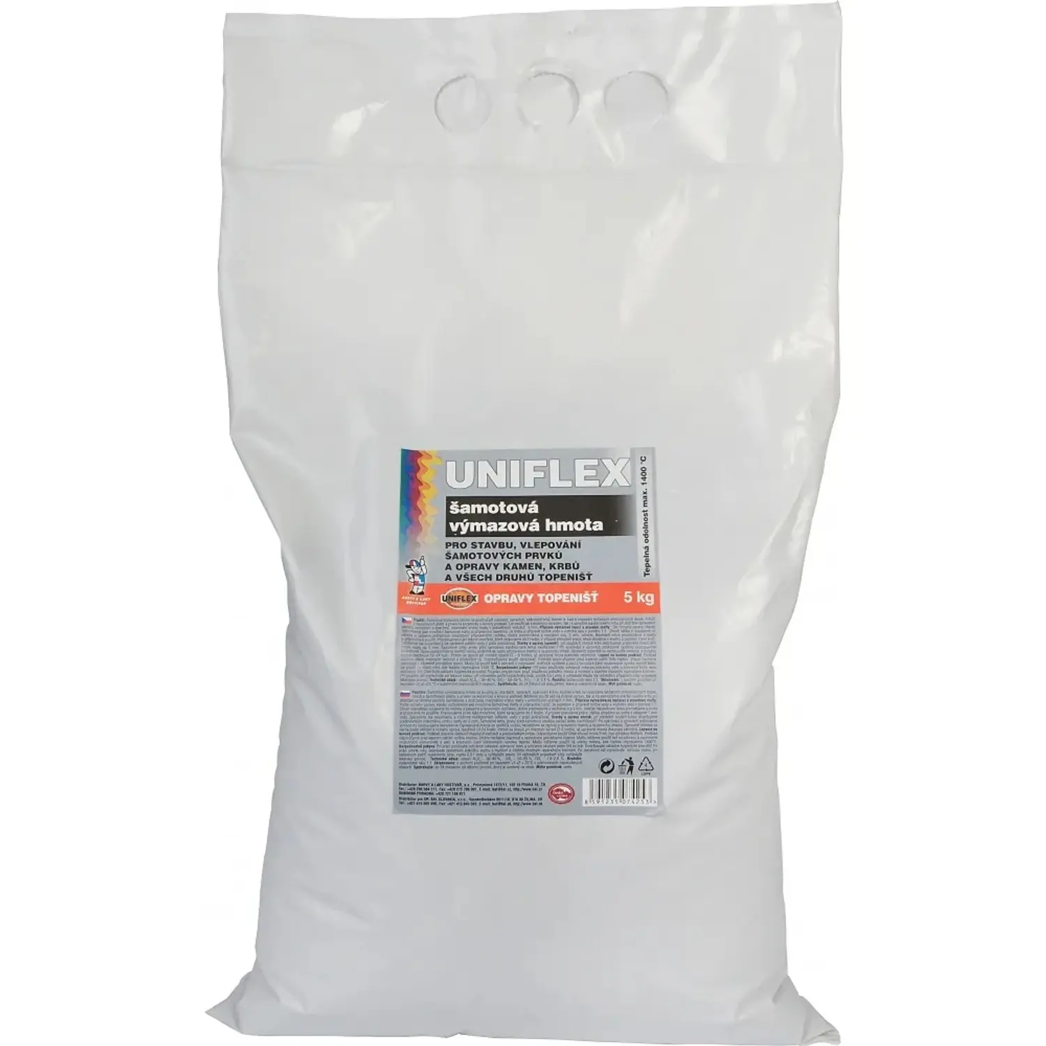 Uniflex Šamotová výmazová hmota šedá 5 kg