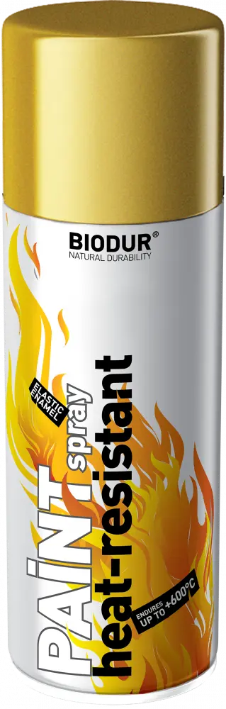 Barva na vysoké teploty ve spreji zlatá 400ml 600°C