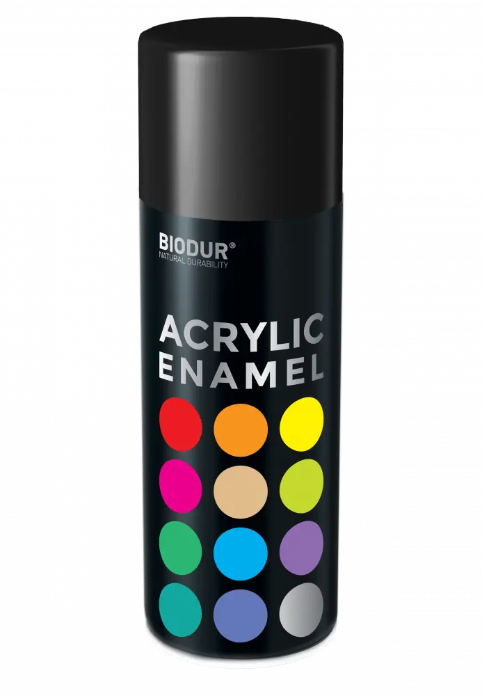 Akrylový email ve spreji - lesklá černá 400ml/RAL 9005