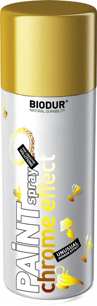 Barva chrom efekt ve spreji zlatá 400ml