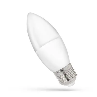 LED žárovka svíčka E27 8W studená