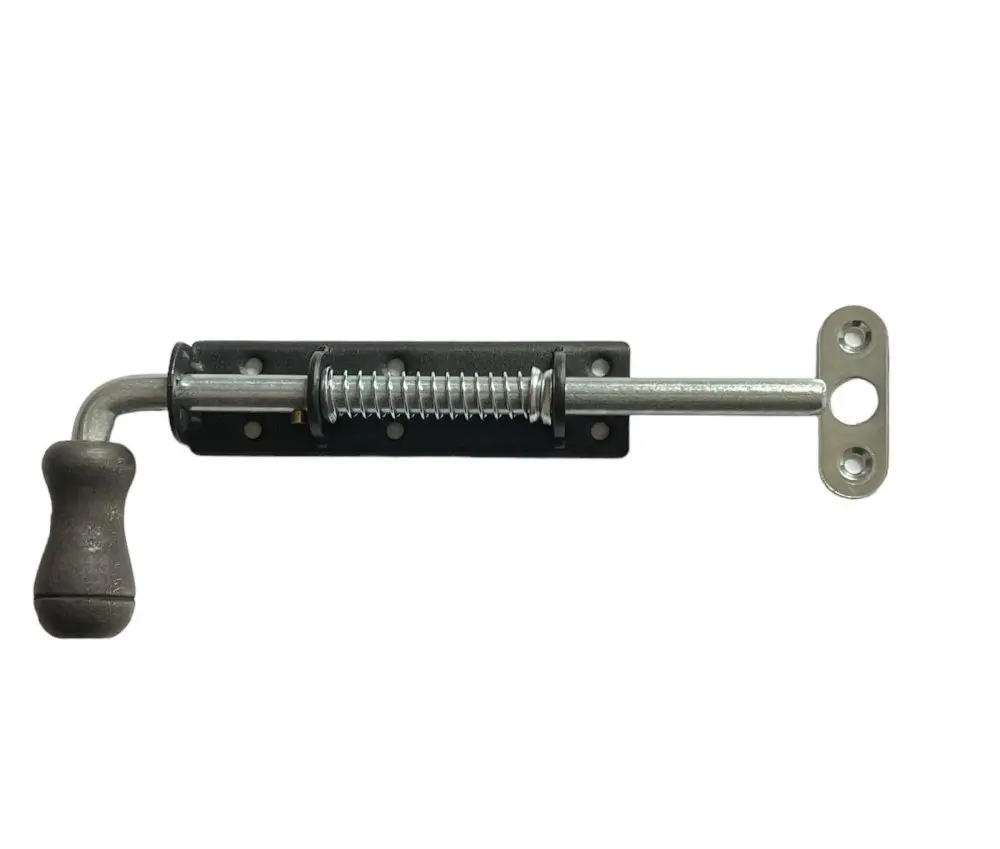 WSPU 200c Zástrč pružinová s dřev. koncovkou černá 200x30mm