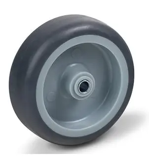 Kolečko plné d50/d8/40kg, šedý kaučuk, kluzné ložisko