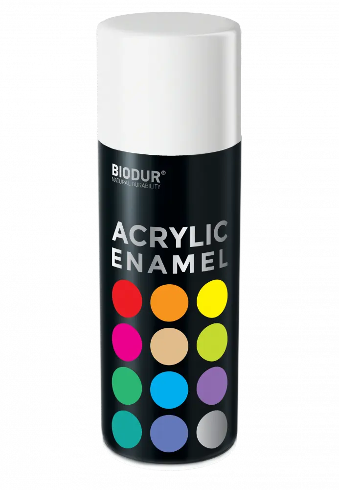 Akrylový email ve spreji - lesklá bílá 400ml/RAL 9010