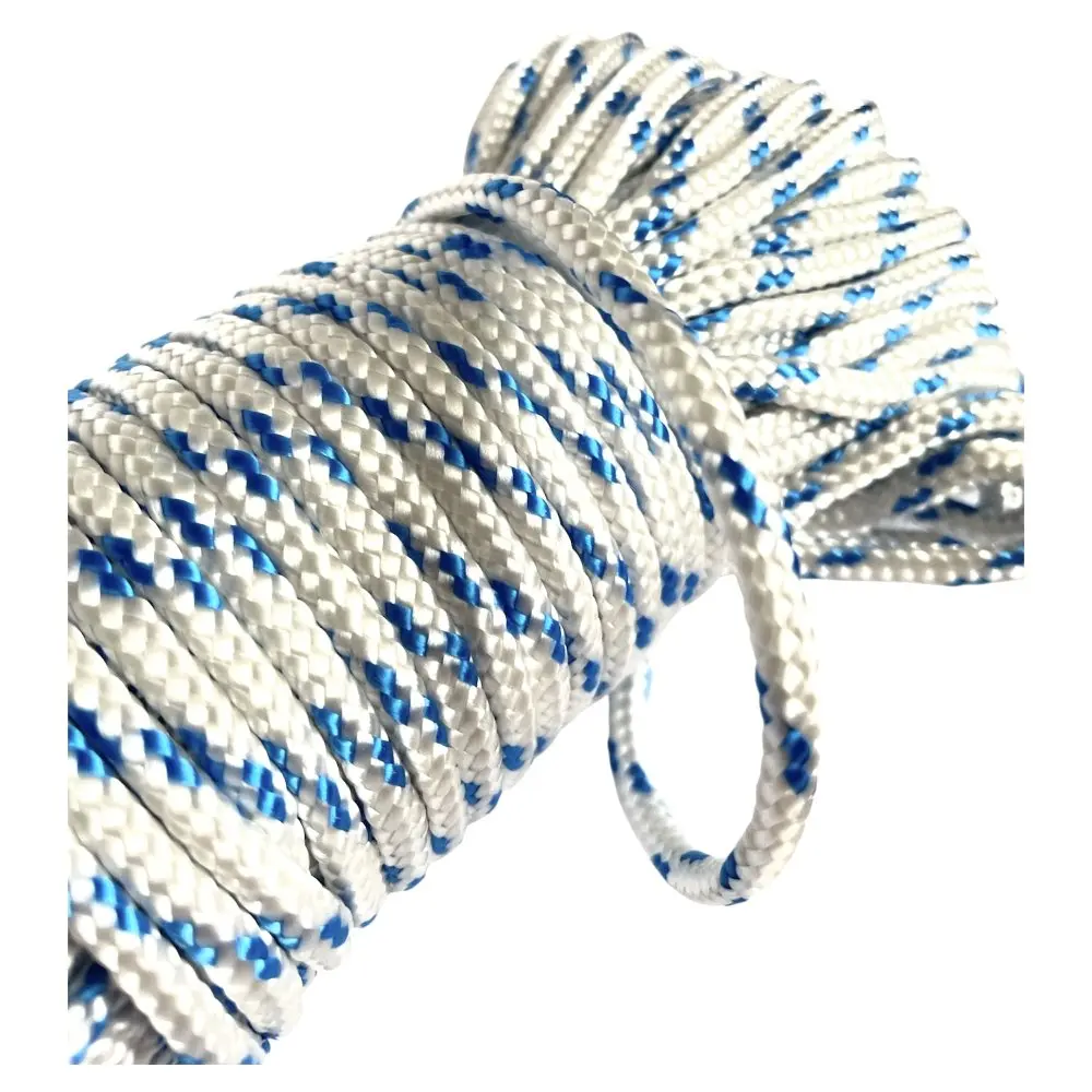 PPF 4 Polypropylenové lano pletené s jádrem - 4mm, 30 metrů bílé