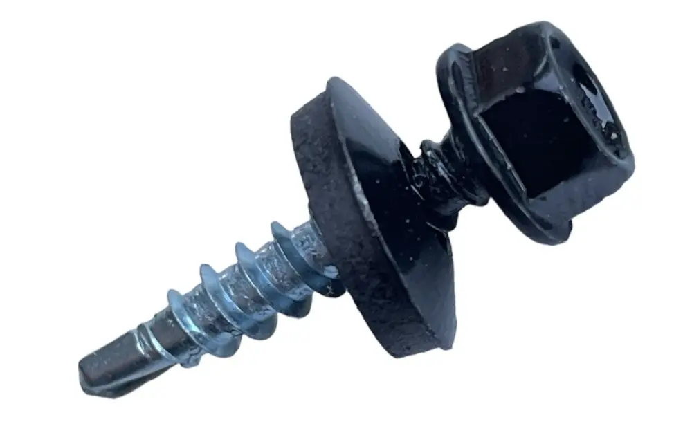Vrut farmářský samovrtný s podložkou 4,8x35 černý 9005 - 250ks