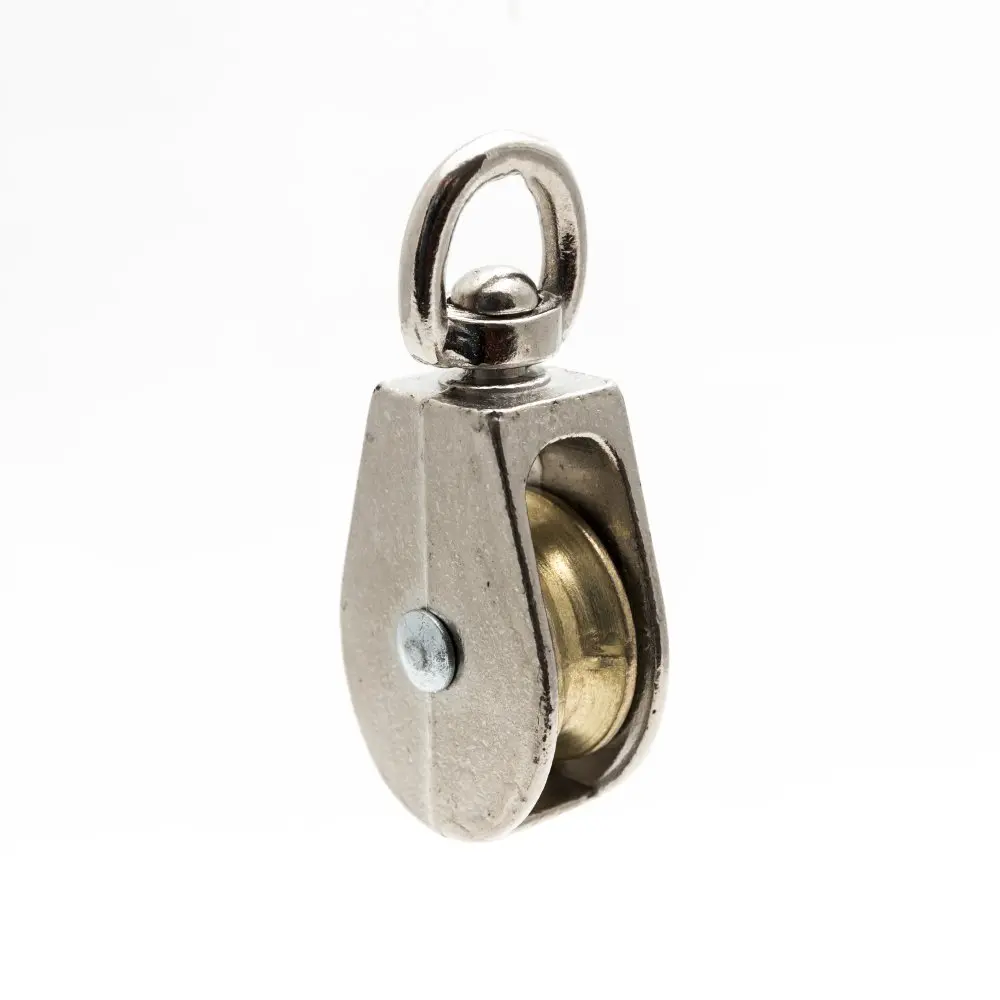 Kladka jednoduchá s otočným zavěšením 20 mm 3/4" niklovaná