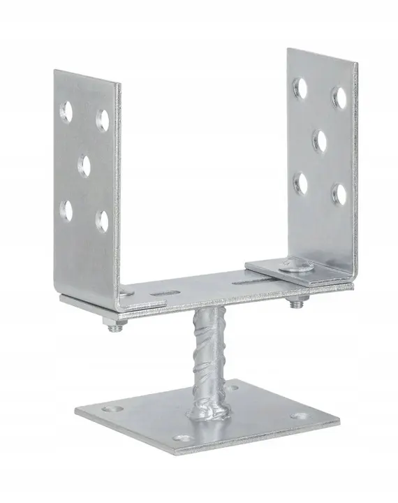 ADOBY PSP 80-160 Patka sloupku typu "U" stavitelná k příšroubování 80-160x100x185x100x100mm