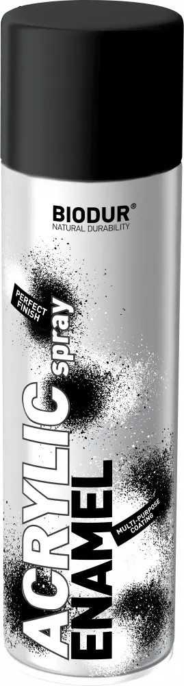 Akrylový černý lesklý lak ve spreji 500ml/ 9005A
