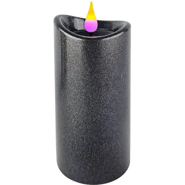 LED svíčka METAL černá
